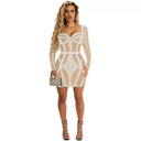 Mesh Chest-Wrapped Dress: Summer Glamour and Elegance