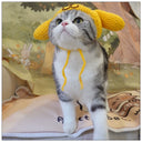 Sanliou Pom Pom Purin Pet Disguise Cap Handmade Cat Headdress