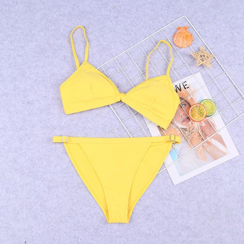 Small Discount Fashion Sexy Bikini Separates Swimsuit Summer Small Breasts Lady's Travel Outfit Beach Swimsuit