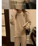 Classic Style Cashmere Sweater Suit Women's Two-Piece Set