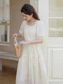 French Style Dress: Elegant Long Dress for First Date