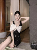 Birthday Bow Dress Summer Sleeveless Chic Women's Fashion