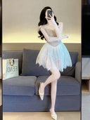 Elegant Lace Tutu Dress: Korean Style for Special Events