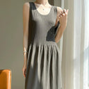 Ice Silk Suspender Skirt: Sophisticated Elegance And Comfort