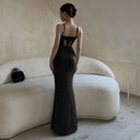 Fancy Butterfly Backless Slip Dress 2024 Summer Slim Fit