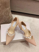 Song Qian 2-Strap High-Heel Shoes Fashion-Forward Footwear