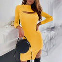 Spring Chic Cut-Out Women's Dress for Party Casual Style