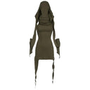 Darlingaga Dune Hooded Dress Trendy Fashion for Women