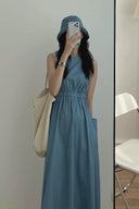 Elegant Sleeveless Dress Chic Korean Fashion Statement