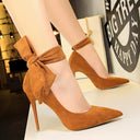 Lace-up Suede High Heels Stylish Summer Soiree Flats