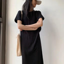 European Chic Cotton Dress Modern Korean Style Beauty