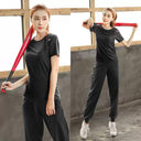 Plus Size Summer Fitness Outfit Stylish Sports Suit Set