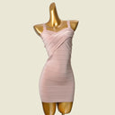 Bodycon Bandage Dress: Sexy V-neck Knit Dress for Women