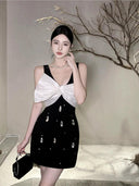 Birthday Bow Dress Summer Sleeveless Chic Women's Fashion