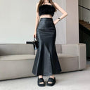 Korean Chic Fishtail Skirt Elegant Autumn Party Essential