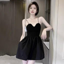 Night Show Seductive V-Neck Backless Dress Alluring Confidence Boost