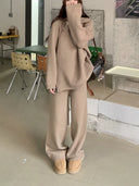 Suitable for Pregnant Women Suit Loose Turtleneck Set