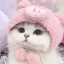 Funny Rabbit Headdress Scarf Barrettes For Cute Cat Pets