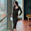 French Elegance Pleated Dress for Sophisticated Women Fashion