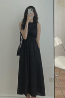 Elegant Sleeveless Dress Chic Korean Fashion Statement