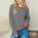 Fall and Winter Pure Cotton Fashion Drop-Shoulder Sweater