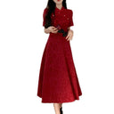 Elegant Chinese Cheongsam Retro-Chic Evening Gown Dress