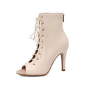 Jazz Stiletto Sandal Boots Trendy Summer Footwear Style