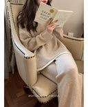 Classic Style Cashmere Sweater Suit Women's Two-Piece Set