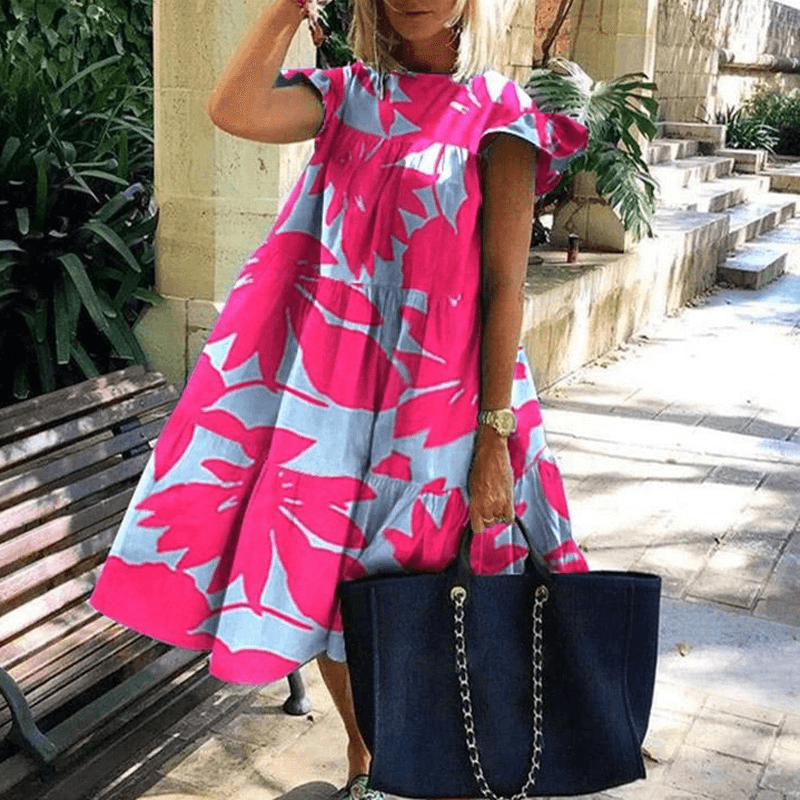 Floral Print Party Dress: Elegant Summer Fashion Statement