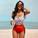 Fashion High Waist Bikini Set Amazon Floral Print Swimwear