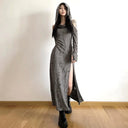 Dune Wind Distressed Hooded Dress Versatile Summer Fashion