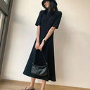 Chic Black Korean Style T-shirt Skirt Summer Essential Fashion