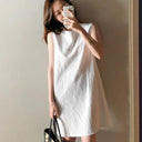 Chic Korean Vest Dress Effortless Elegance Modern Style