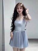 Elegant French Ballet Style Sling Dress for Women