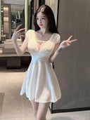 Pure Desire Summer Dress Curvy Women's Low-Cut V-Neck Fashion