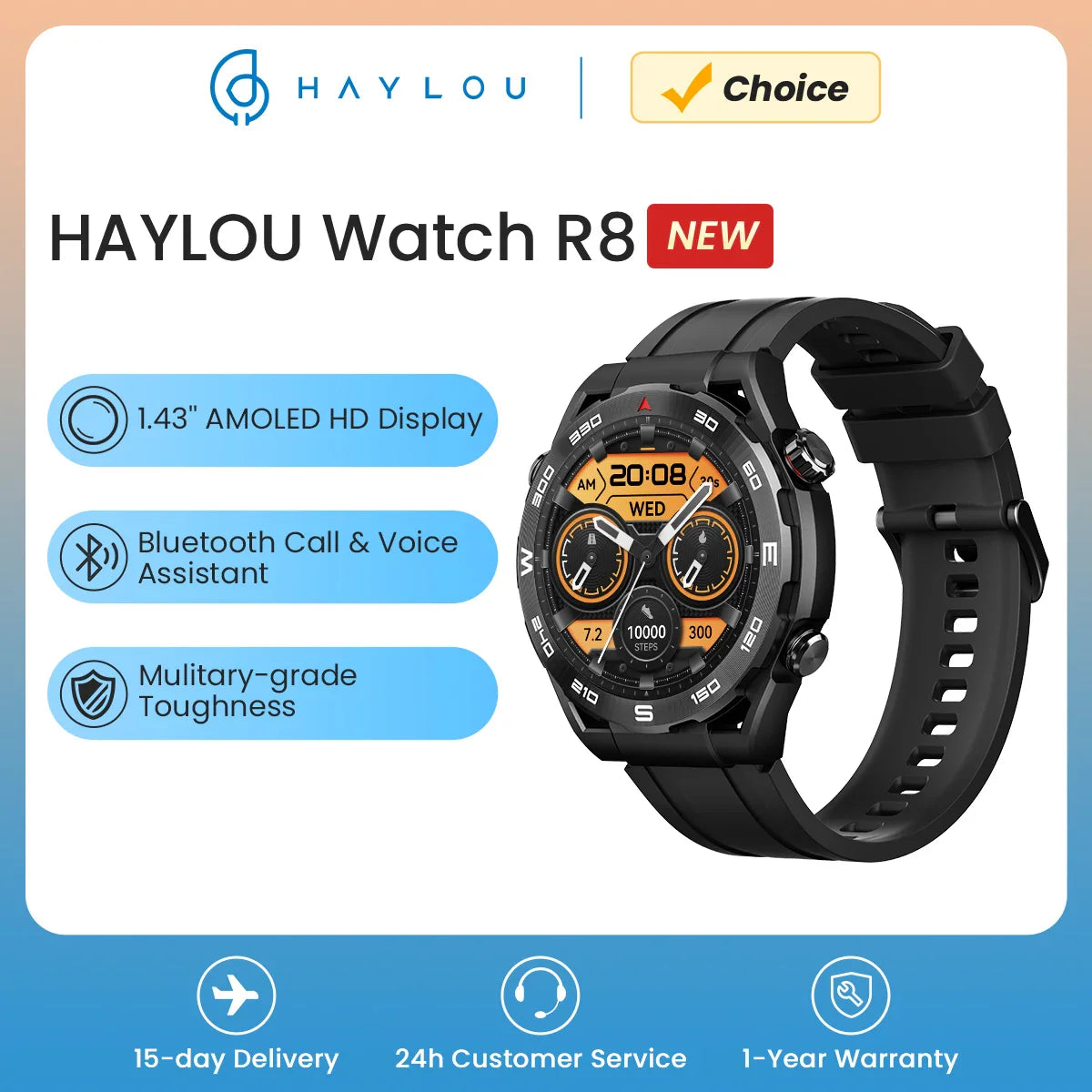 HAYLOU Smartwatch: Advanced Health Monitoring & Smart Features  ourlum.com   