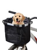 Detachable 2-in-1 Bicycle Front Basket and Pet Carry Bag