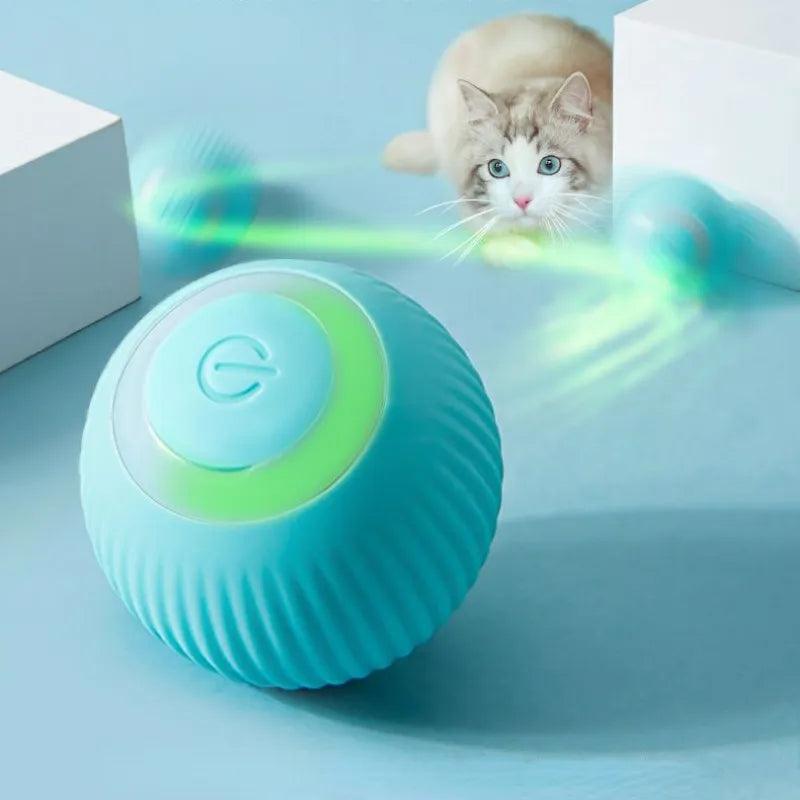 Automatic Self-Rolling Cat Toy: Interactive Electric Smart Ball for Kittens  ourlum.com   