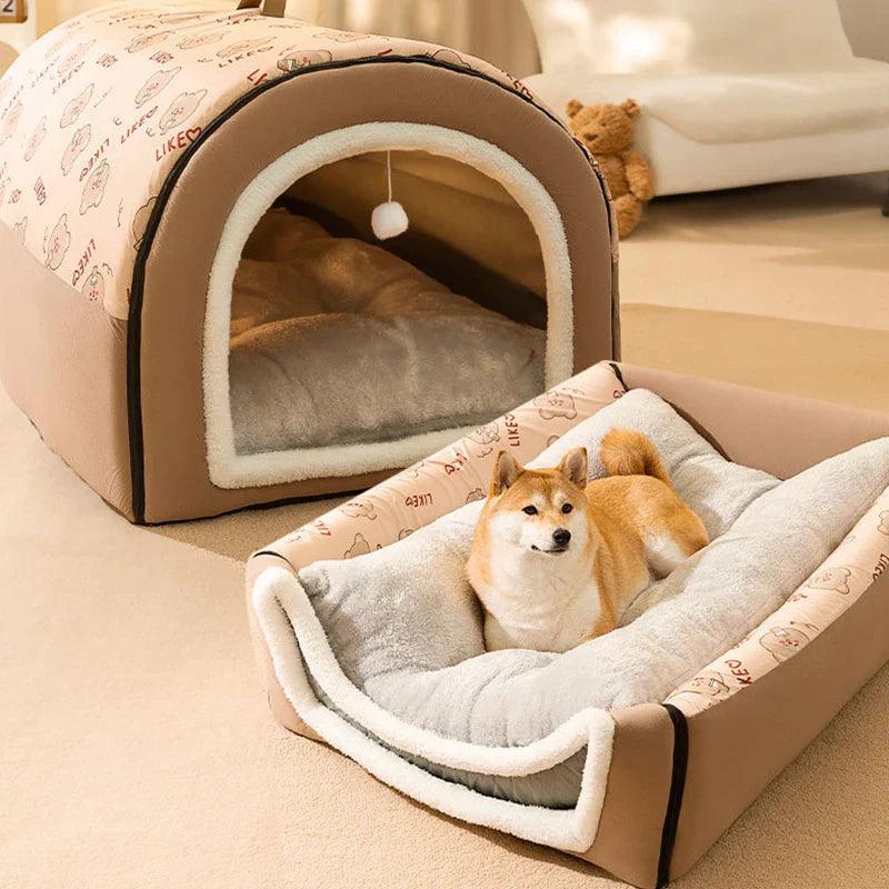 Big Dog Winter Kennel: Cozy Bed for Medium Large Dogs  ourlum.com   