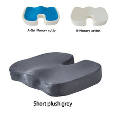 U-Shaped Gel Memory Foam Seat Cushion for Pain Relief in Car and Office Use