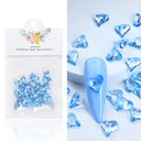 4.5g Acrylic Flower Nail Art Decoration Mixed Size White Rhinestones Silver Gem Manicure Tool Accessories For DIY Nail Design  ourlum.com 30K-BTAX05  