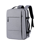 Expandable Waterproof USB Travel Backpack for Men with Large Capacity  ourlum.com GRAY  