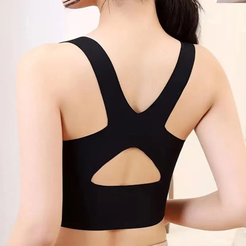 Breathable Black Sport Bra for Women - Sizes L to 2XL  Our Lum   