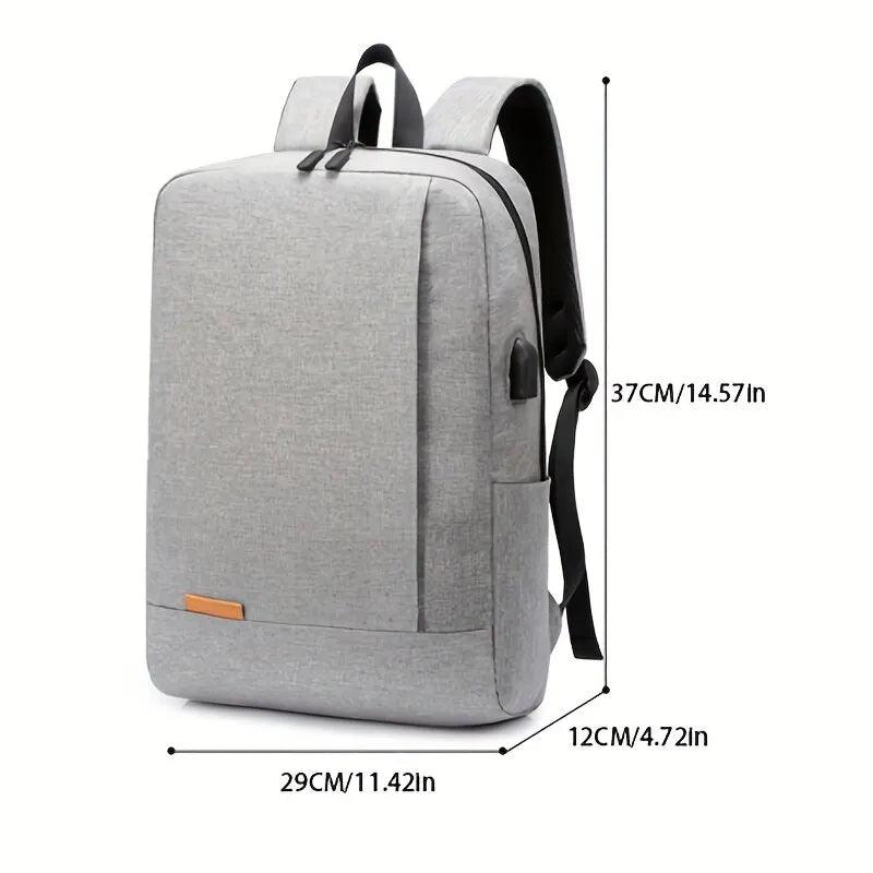 Business Traveler's Lightweight USB Computer Backpack with Arcuate Shoulder Strap  ourlum.com   