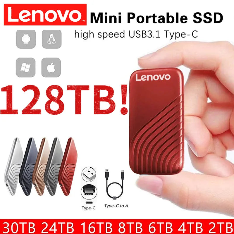 Lenovo Portable SSD: Fast Storage & Enhanced Durability  ourlum.com   