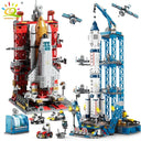 Space Adventure Rocket Building Blocks Set with Astronaut - Kids Toy  ourlum.com   