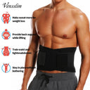 JHHB Mens Workout Waist Trainer Neoprene Body Shaper Belt