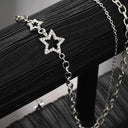 Luxury Zircon Star Pendant Necklace for Women - Elegant Fashion Jewelry Gift  ourlum.com   