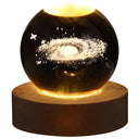 Gift Festival USB LED night light, Galaxy Crystal Ball lamp, 3D planet moon lamp, home decoration  ourlum.com Milky Way-A  