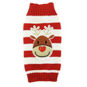 Cozy Snowman Print Winter Pet Sweater for Dogs and Cats  ourlum.com Christmas Deer XXS 